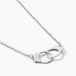 Collier Kim Argent Blanc