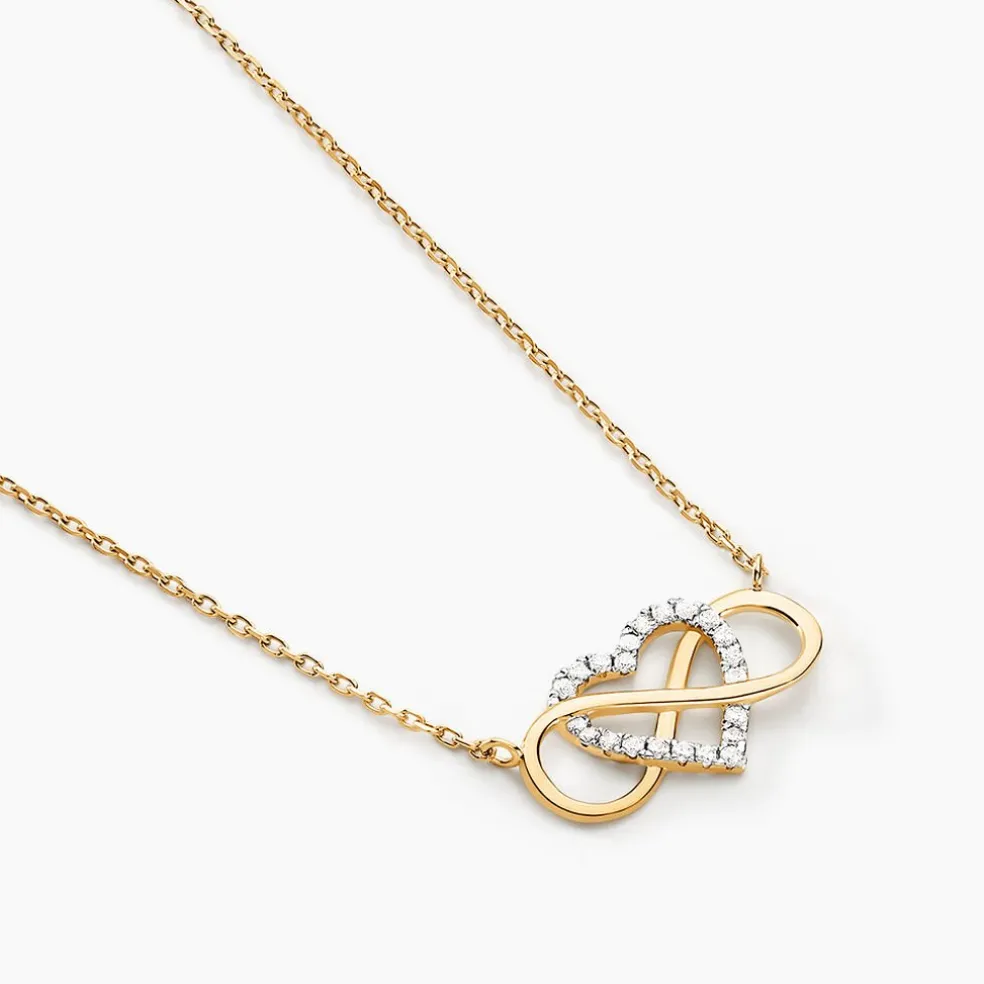 Collier Lacey Or Bicolore Oxyde De Zirconium