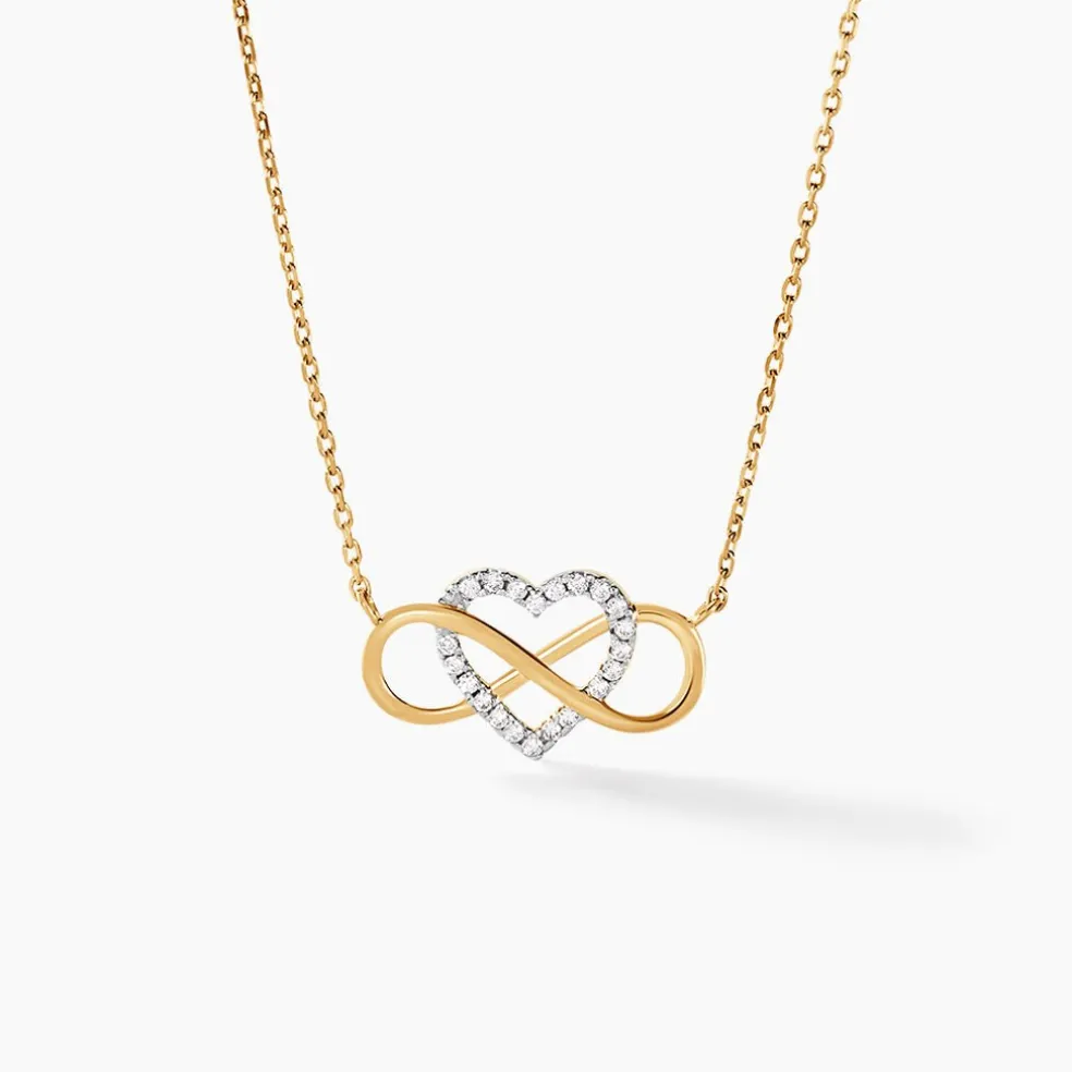 Collier Lacey Or Bicolore Oxyde De Zirconium