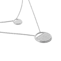 Collier Laetizia Clara Argent Blanc Oxyde De Zirconium