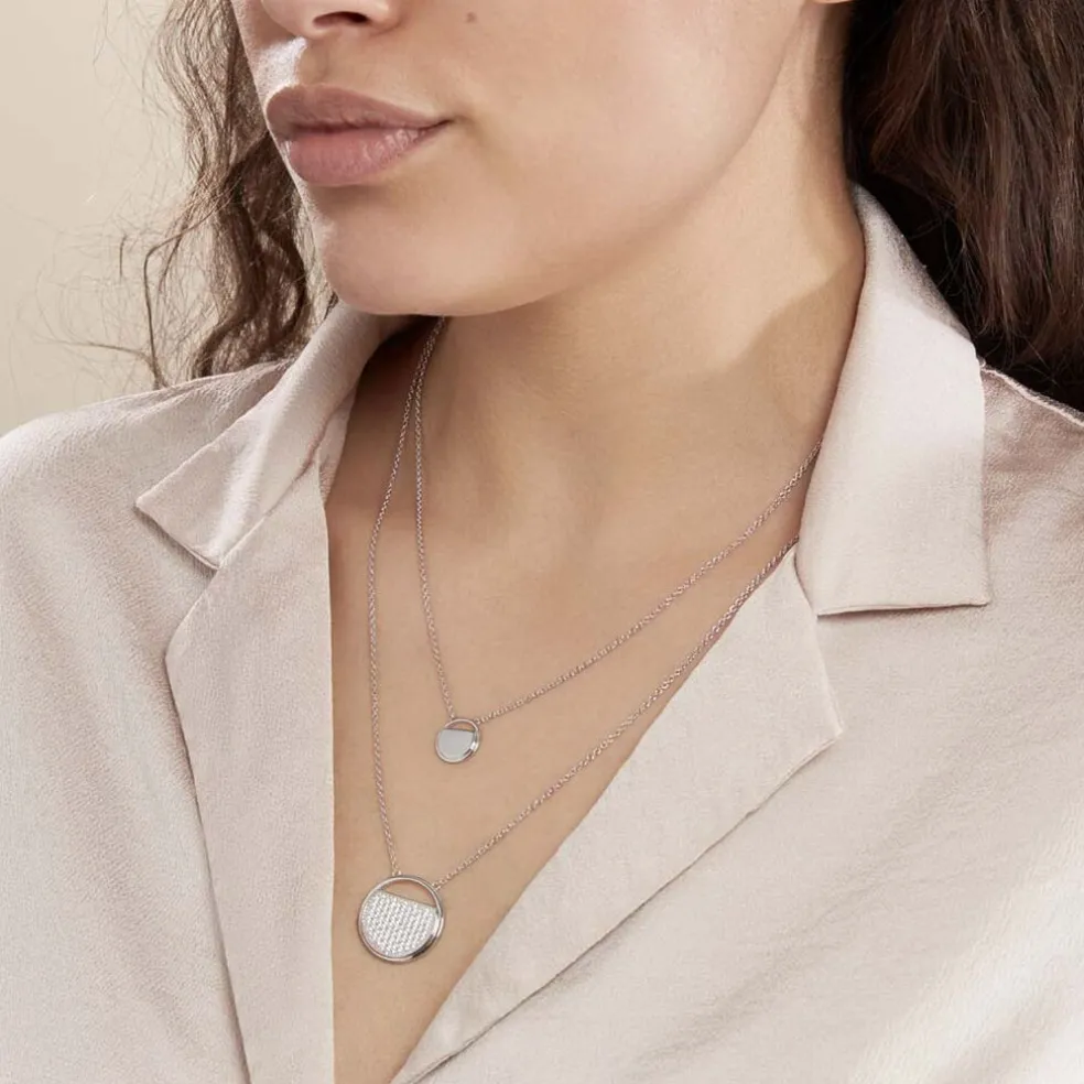 Collier Laetizia Clara Argent Blanc Oxyde De Zirconium