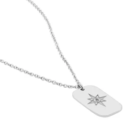 Collier Laig Argent Blanc Oxyde De Zirconium