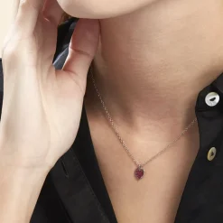 Collier Lara Argent Blanc