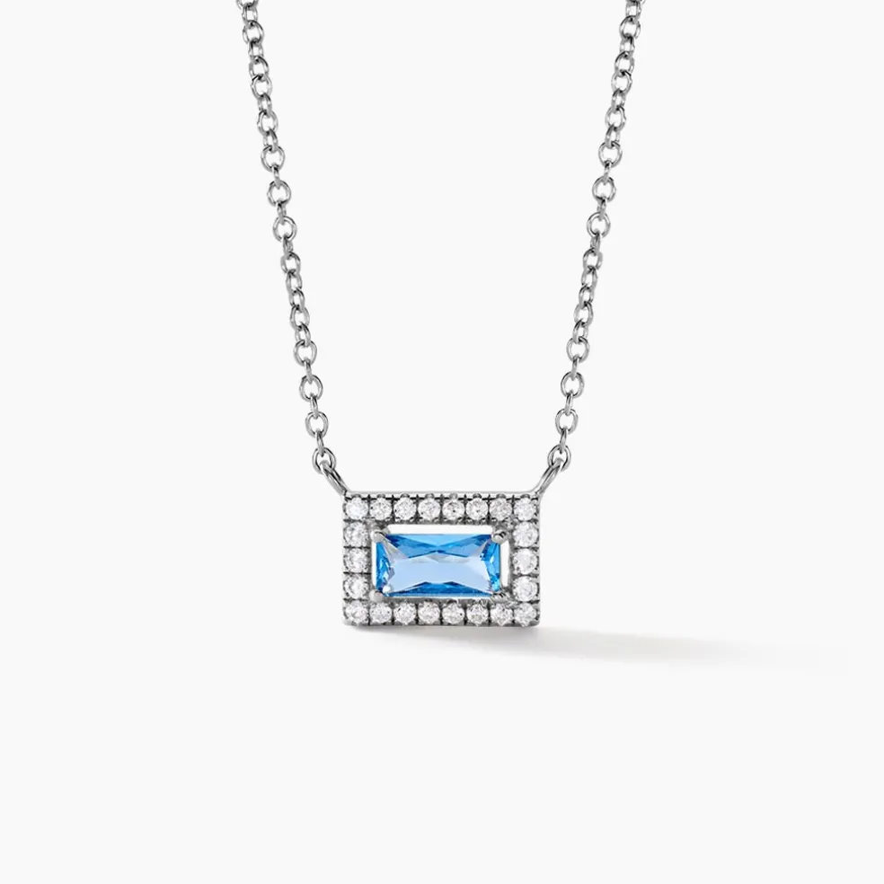 Collier Laurine Argent Blanc Oxyde De Zirconium