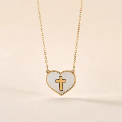 Collier Lawrie Or Jaune Nacre