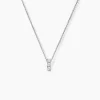 Collier Leala Argent Blanc Oxyde De Zirconium