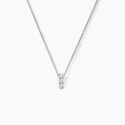 Collier Leala Argent Blanc Oxyde De Zirconium
