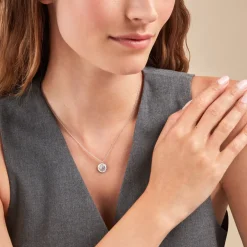 Collier Leola Argent Blanc Oxyde De Zirconium