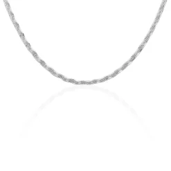 Collier Leonte Argent Blanc