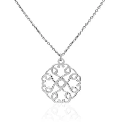 Collier Lev Argent Blanc