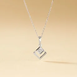 Collier Liana Or Blanc Diamant