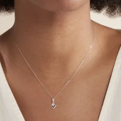 Collier Liana Or Blanc Diamant