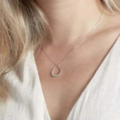 Collier Lidig Argent Oxyde De Zirconium