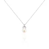 Collier Lilio Argent Blanc Perle De Culture Et Oxyde De Zirconium