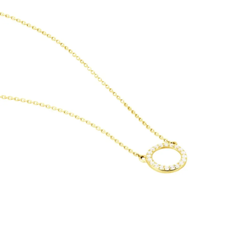 Collier Lim Or Jaune Oxyde De Zirconium