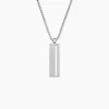 Collier Line Acier Blanc
