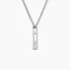 Collier Line Acier Blanc