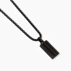 Collier Line Acier Noir