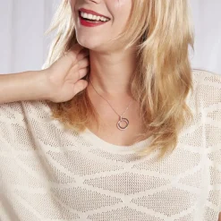 Collier Livvy Argent Blanc Oxyde De Zirconium