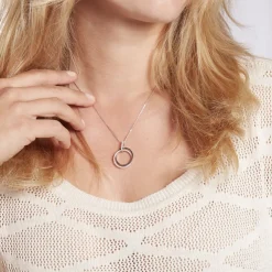 Collier Livvy Argent Blanc Oxyde De Zirconium