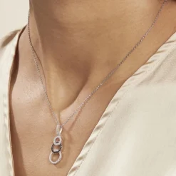 Collier Liyana Argent Blanc Oxyde De Zirconium