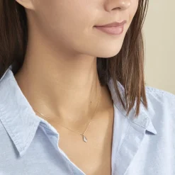 Collier Lizia Or Jaune Diamant