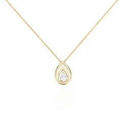 Collier Loetitia Plaqué Or Jaune Oxyde De Zirconium
