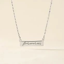 Collier Lorayne Argent Blanc