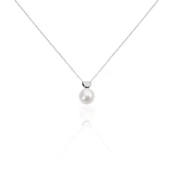 Collier Lorella Argent Blanc Perle De Culture