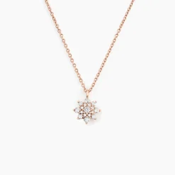 Collier Lorraine Argent Rose Oxyde De Zirconium