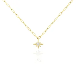Collier Loved One Or Jaune Diamant