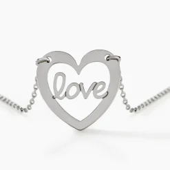 Collier Lovia Argent Blanc