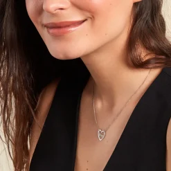 Collier Lovia Argent Blanc