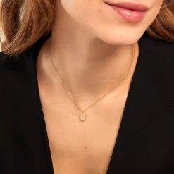 Collier Lueur Coloree Or Jaune