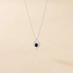 Collier Lydia Or Blanc Saphir