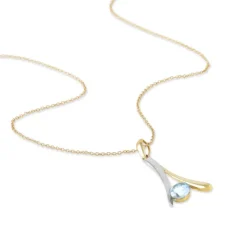 Collier Madli Or Bicolore Topaze