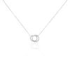 Collier Magou Argent Blanc Oxyde De Zirconium