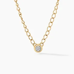 Collier Mahe Or Jaune Diamant