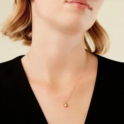 Collier Manjula Or Jaune Oxyde De Zirconium