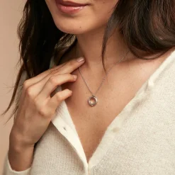 Collier Manon Argent Blanc