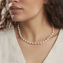 Collier Marame Or Jaune Perle De Culture