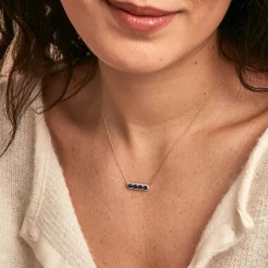 Collier Margaux Or Jaune Saphir Diamant