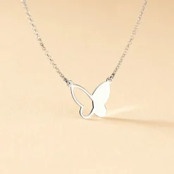 Collier Maria Argent Blanc