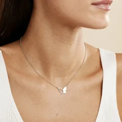 Collier Maria Argent Blanc