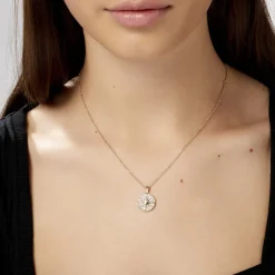 Collier Maria-carmen Plaqué Or Jaune Oxyde De Zirconium