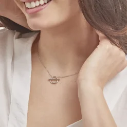 Collier Marie-capucine Argent Blanc