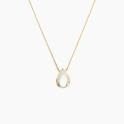 Collier Marilynn Or Bicolore Diamant Blanc