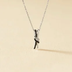 Collier Marina Or Blanc Diamant