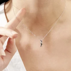 Collier Marina Or Blanc Diamant