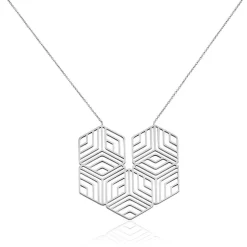 Collier Martine Acier Blanc